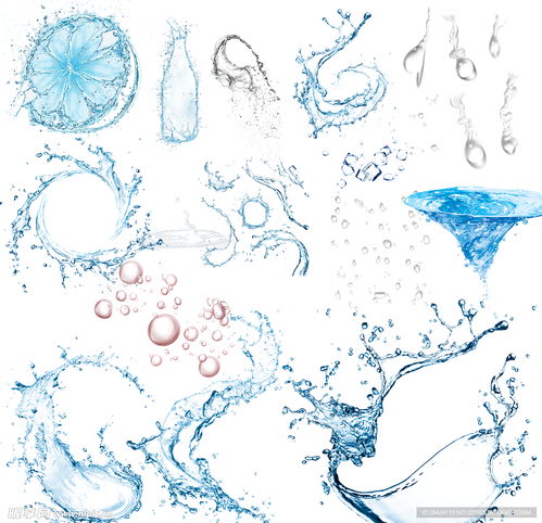 水花设计图 psd分层素材 psd分层素材