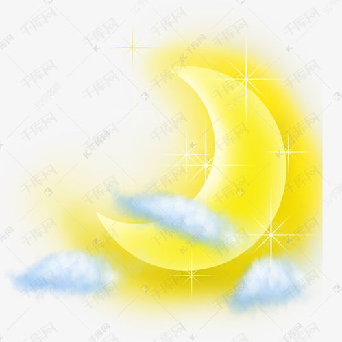 手绘弯月图片月亮素材图片免费下载 千库网