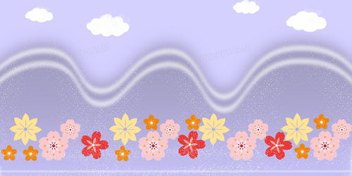 卡通花瓣合成背景背景图片素材免费下载 熊猫办公