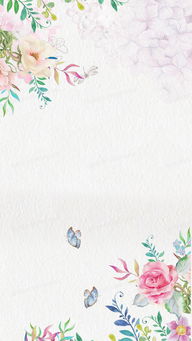 水彩粉色花卉手绘春天女装h5背景背景图片素材免费下载 psd格式 熊猫办公