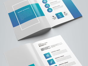 设计未来，铸就品牌 大气蓝色企业画册的视觉力量与资源获取指南