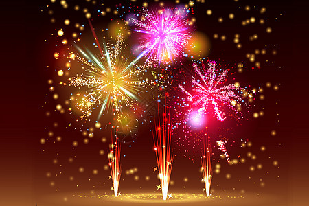 绚丽烟花图片素材 捕捉节日庆典的璀璨瞬间