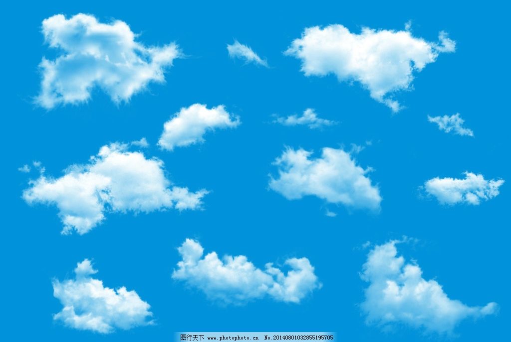 专业云朵云彩PS分层素材 提升设计效率的必备资源